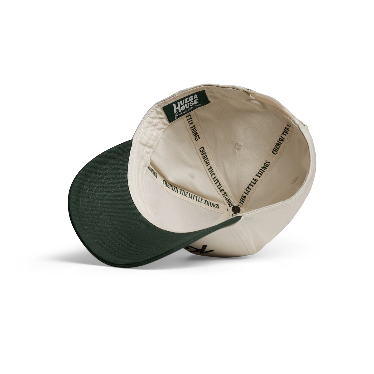 Kaged x Huega House | High-Profile Hat - Green & Natural