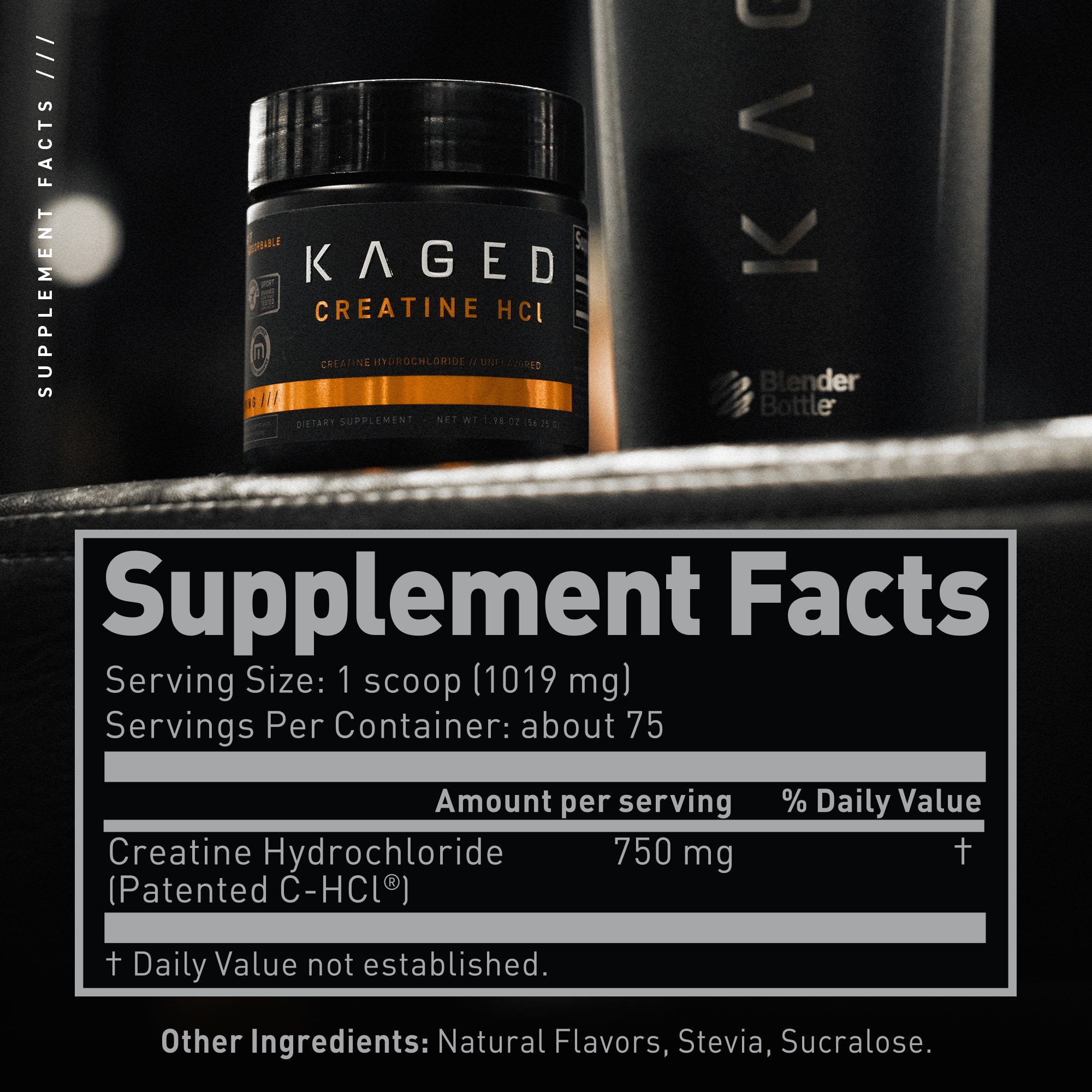 Kaged | Creatine HCl - The Only Patented Creatine HCl