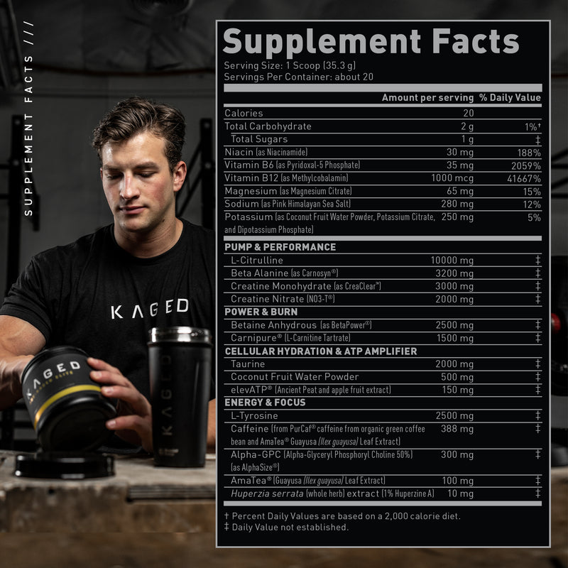 Kaged | Pre-Kaged Elite - All-In-One Pre-Workout